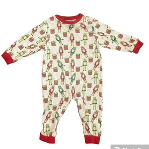 Christmas Nutcracker Baby Boy size 6 months Sleeper Romper Drummer Boy Boutique